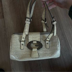 Guess Alligator Mini Baguette Bag White Alligator VTG Guess Vintage Guess